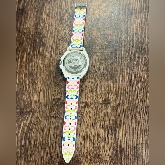 Coach Ivory and Silver Timepiece - Picture 1 of 5